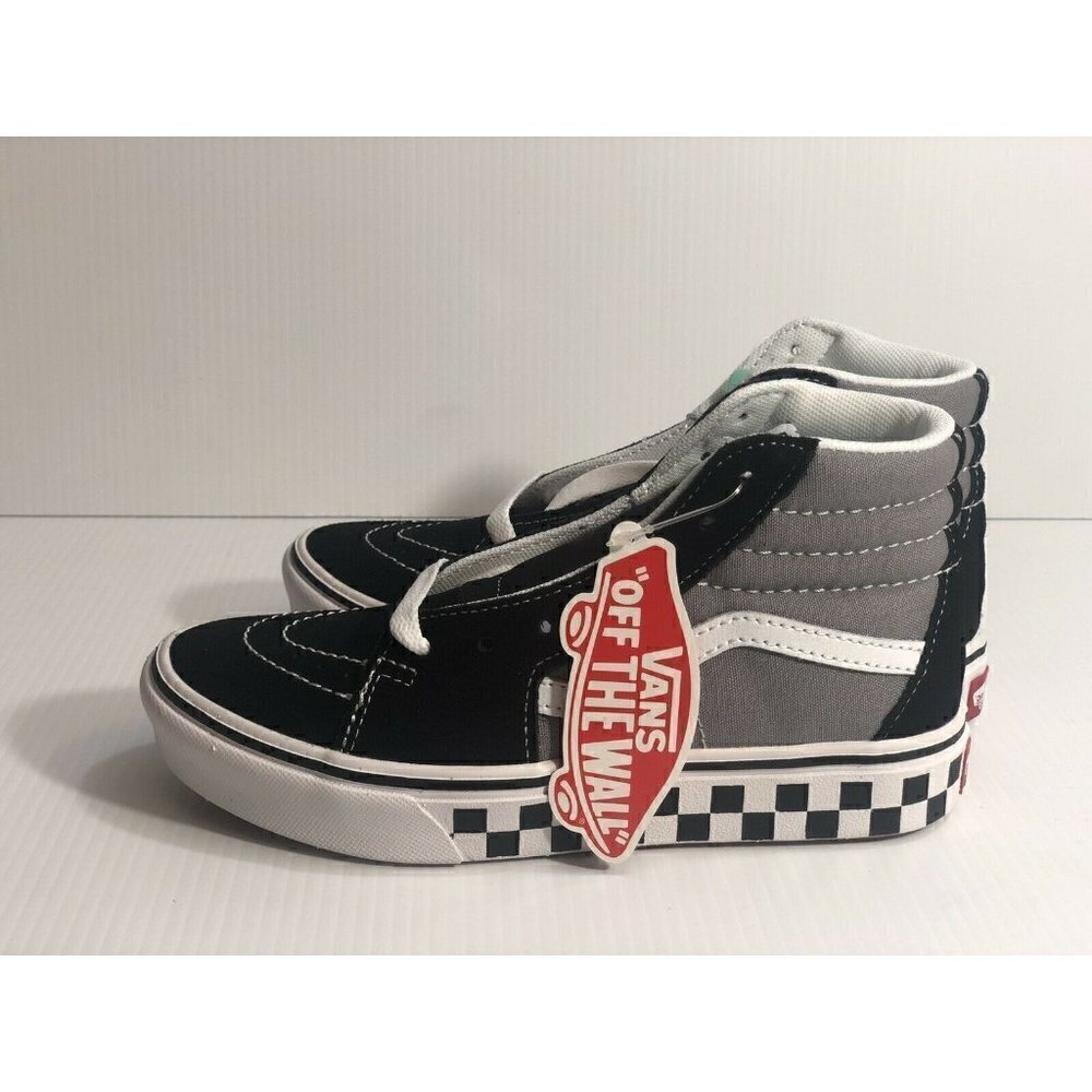 New Vans Toddler Comfycush Sk8-Hi Tape Mix lack Fr - Picture 2 of 12